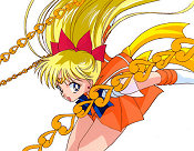 Super Sailor Venus Uses Her Old Venus Love Me Chain Attack