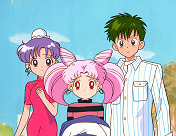 Momo, Chibi Usa and Kyusuke