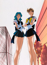 Sailor Uranus and Neptune Confront Princess Kakyuu