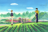 Fiore Confronts Mamoru And Usagi In A Garden Of Flowers