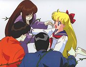 Minako Fends Off Zombies