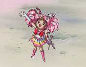 Sailor Chibi Moon Waves Goodbye to Peruru