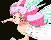 Chibi Usa Gives Her New Wings a Try