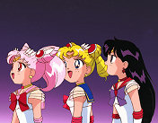 Chibi Moon, Chibi Sailor Moon and Chibi Sailor Mars
